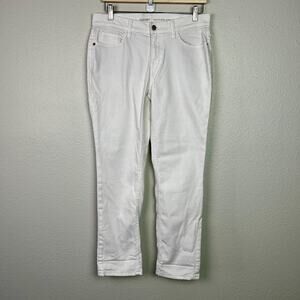 Old Navy Women's‎ Size 8 White Boyfriend Straight Denim Jeans